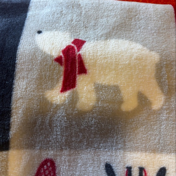 Winter check patchwork like super soft fleece throw NWT - Picture 5 of 11